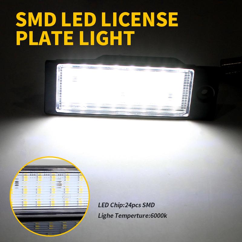 2pcs OEM#: 92501-D3000,92501-D3100 Car Canbus LED Number Plate Light Accessories For Hyundai Tucson IX35 2015-2018