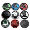 ABS Car Front Head Rear Tail Trunk Badge Sticker for Skoda S Logo Octavia Rapid Fabia YETI A7 Superb KAMIQ Scala VRS Accessories