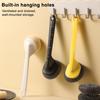 Pot Brush with Steel Ball Head Anti-Slip Grip Hanging Hole Long Handle Dishes Scrubber Kitchen Cleaning Tool