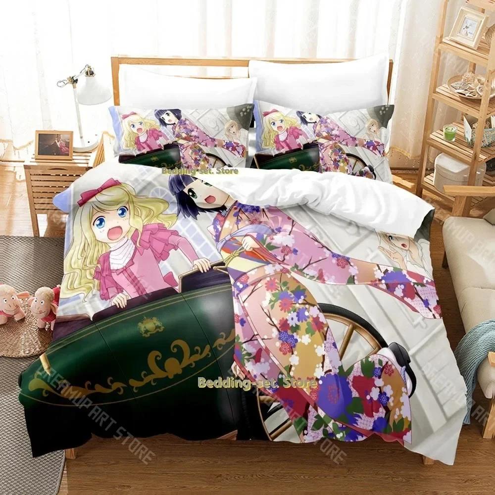 3D Anime Croisee In A Foreign Labyrinth Bedding Set Single Twin Full Queen King Size Bed Set Adult Kid Bedroom Duvetcover Sets