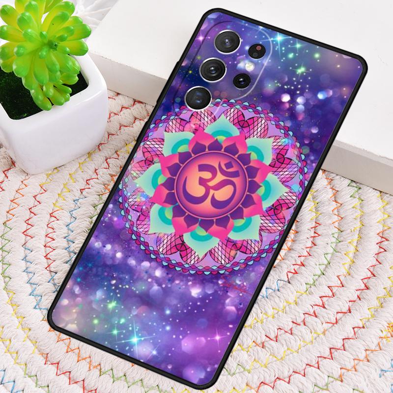 Aum om Namaste Symbol Zen soft Phone Case for Samsung Galaxy note 10 pro S26 Ultra S23 S24 FE S25 S21 S22 PLUS shockproof Cover