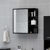 VidaXL Bathroom Mirror Cabinet Black 62.5x20.5x64cm Chipboard