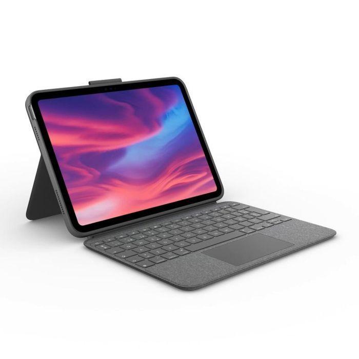 Etui clavier - Logitech - 920-011439 - iPad 10e génération - Qwerty espagnol - Gris