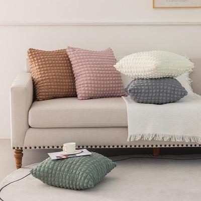 Moderne Minimalistisk Seersucker Sofaputetrekk & Ryggstøtte Trekk