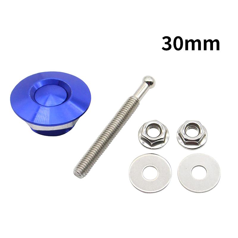 1Pcs 30/32Mm Car Push Button Bonnet Hood Pin Quick Release Latch Lock Clip Kit Aluminum Engine Exterior Parts Universal