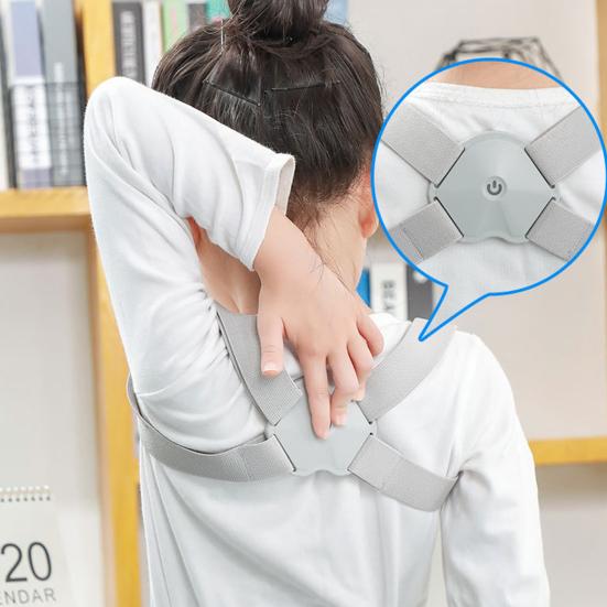 Hunchback Correction Breathable Long Standby Smart Voice Reminder Scientific Efficient Back Corrector for Home