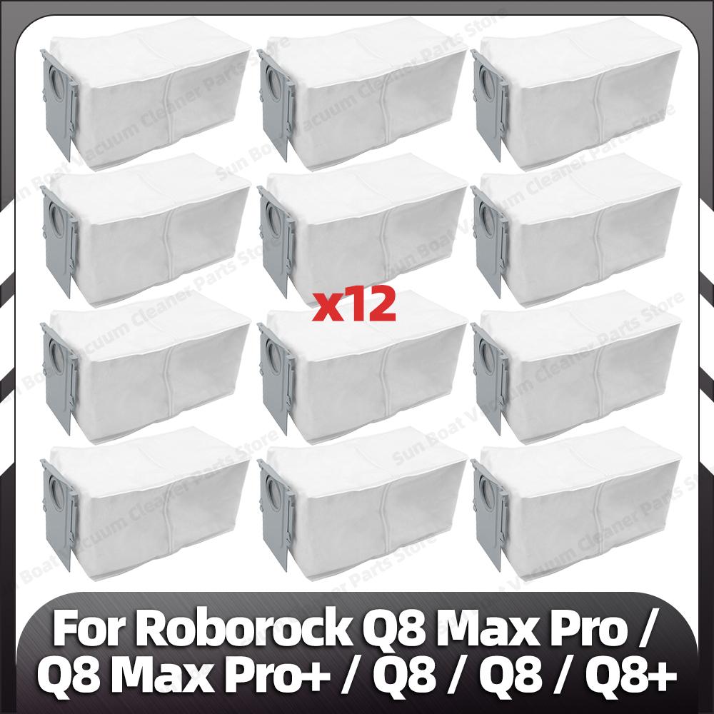 Compatible for Roborock Q8 Max Pro / Q8 Max Pro+/ Q8 / Q8 / Q8+ Main Side Brush HEPA Filter Mop Pad Dust Bag Spare Parts