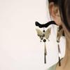 Magnolia Butterfly Tassel Hairpin - Elegant Chinese Style Women's Accessory