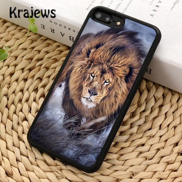 Krajews African Lion Soft Phone Case Cover For iPhone 14 5 6s 7 8 Plus X XR XS 11 12 13 Pro Max Samsung Galaxy S21 S22 Ultra