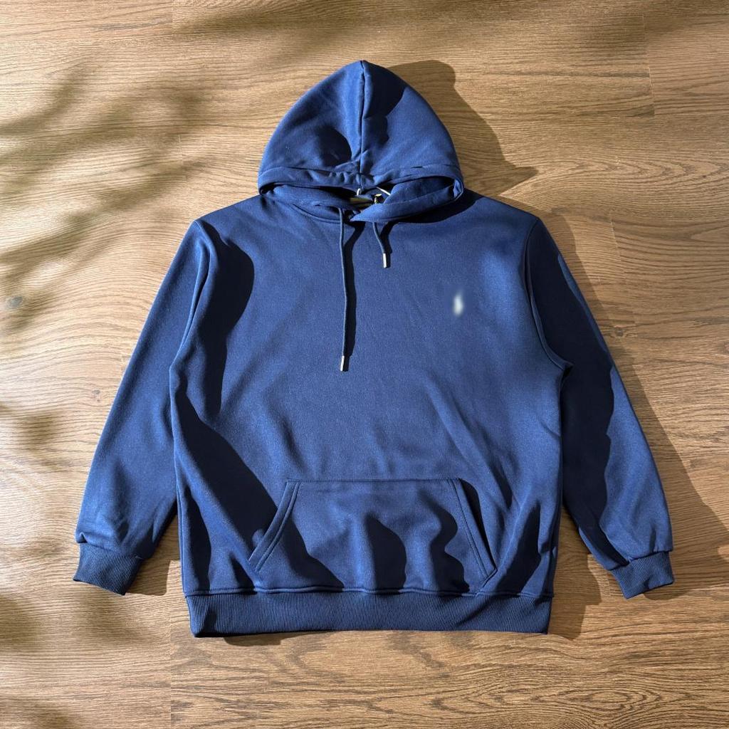 Unisex Klasyczna Bluza z Kapturem Polo RL z Haftem do Noszenia na Zewnątrz na Co Dzień