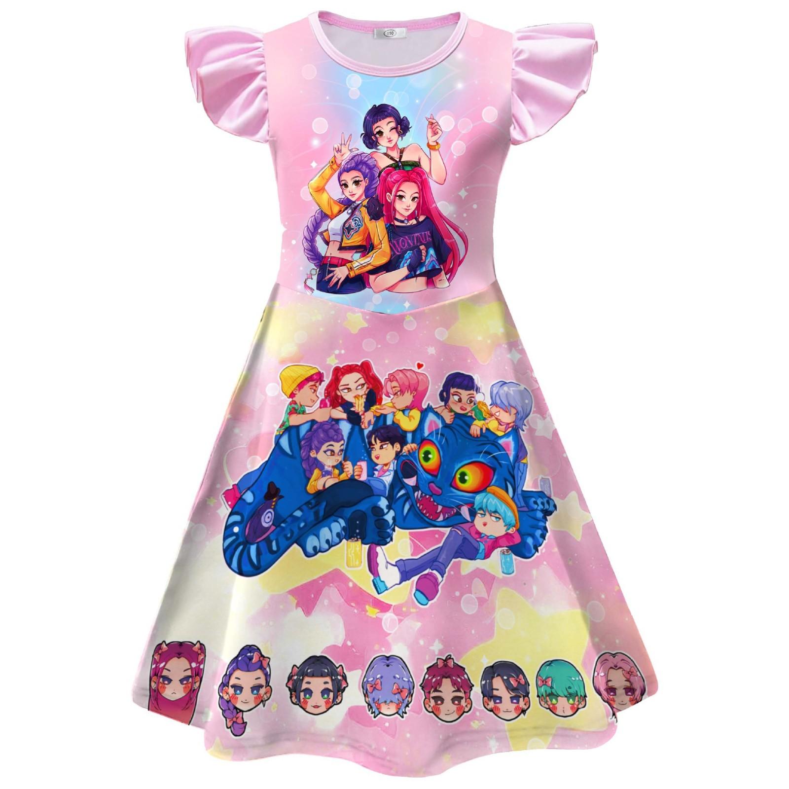 

Детское платье Платье для ролевых игр Платье А-силуэта для девочек Платье для вечеринки 130 розовый