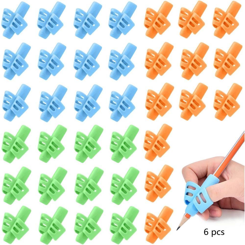 

Карандаш для детей, коррекция осанки для почерка, обучение для малышей, дошкольников, студентов, детей с особыми потребностями (6 цветов 6 шт.)