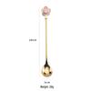 Sakura Long Handle Dessert Spoon for Tea, Coffee, and Ice Cream