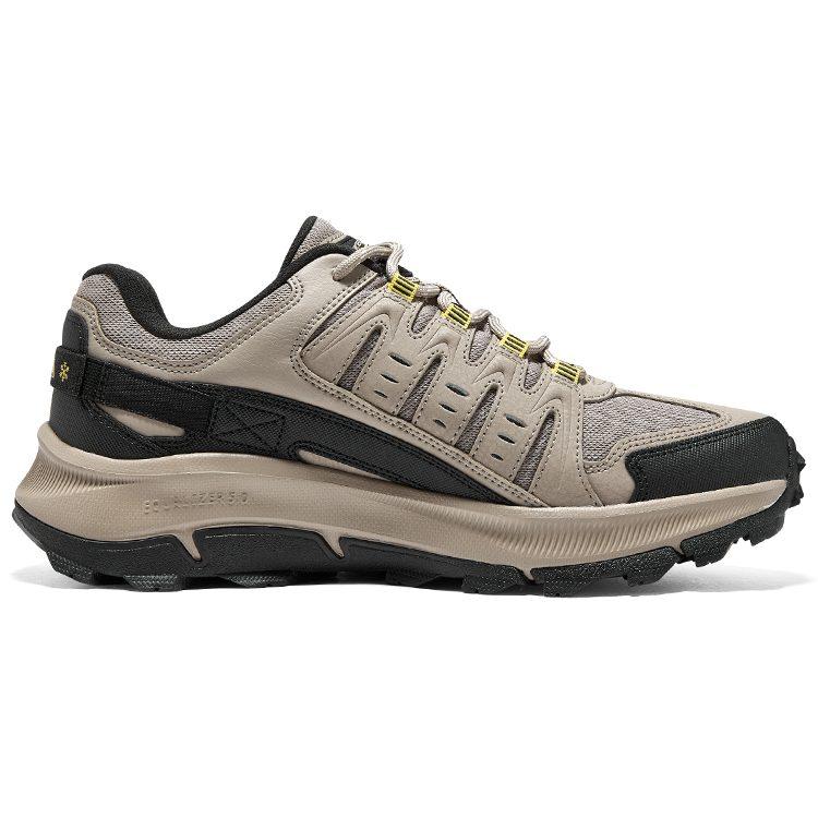 Skechers Relaxed Fit Cushioning Low Top Outdoor Shoes Men's Khaki 237501-TPBK
