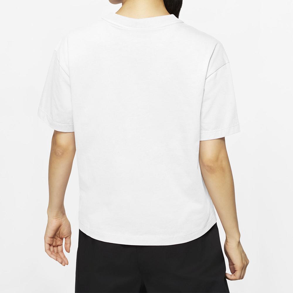 Nike Casual Sports Training Crew Neck Short Sleeve T-Shirt Women Tops White DB9828-100