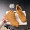 Fashion 2025 Autumn New Inner Heightened Naked Boots Retro Big Head Casual Women's Booties