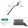 LUYING Wire Brush, Metal Brush, Stainless Steel, Cleaning Brush, Kitchen Grease Removal, Gas Stove Cleaning Brush, Set of 3 (Black)