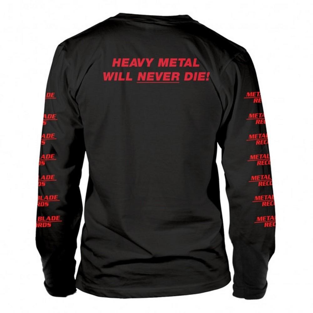 Metal Blade Records Unisex Adult Crushed Skulls Long-Sleeved T-Shirt