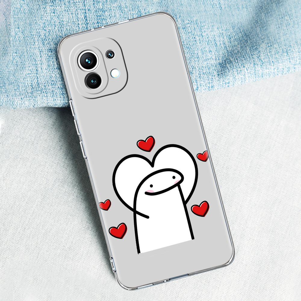 Case For Xiaomi Mi 15 14 13 12 11 Lite 15T 13T 12T Pro Poco X7 X6 X5 Pro 5G X3 NFC F7 F6 F5 Cover Cute Matchstick Men Couple
