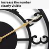 Industrial Themed 12Inch Rusts Resistant Metal Wall Clock Quiet Not Ticking Movement For Home Office Cafes Decoration