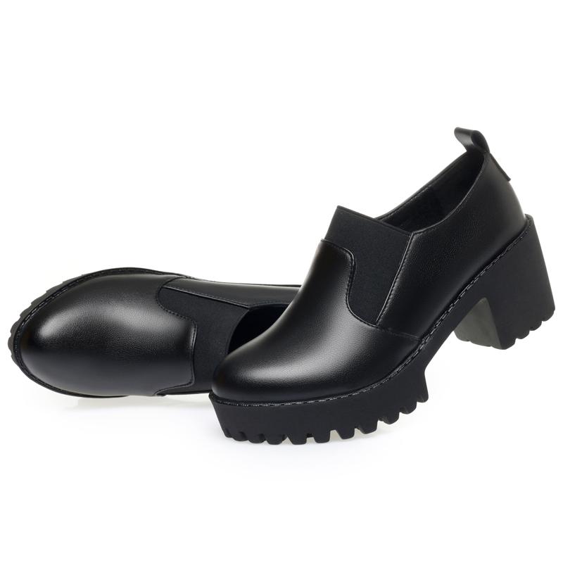 Fashion AIYUQI 2025 new style women’s high heels thick heel lolita female shoes Women Large Size Formal Loafers