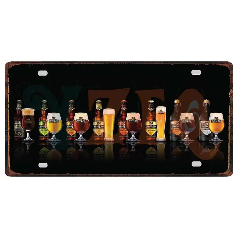 Belgian Beer Metal Sign 6x12 Inch Duvel  Jupiler Zot Plate For Wall Home Restaurant Craft Decor 30X15CM DC-1636A