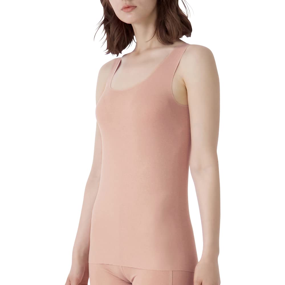 

Майка-топ Kirei Labo Fitte Хлопковая смесь Бесшовное Внутреннее с подкладкой Новый Марсала L [Gunze] Женский