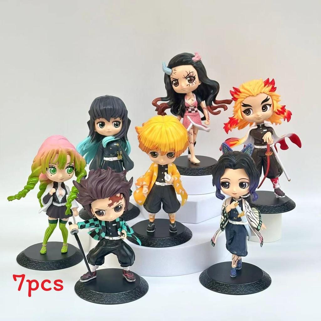 

Demon Kamado Slayer Tanjirou Pvc Figurines With Anime Characters For Display