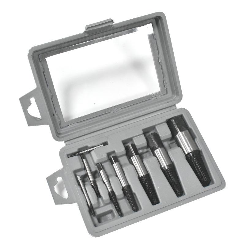 8-Piece Broken Wire & Screw Extractor Tool Set for Stripped Screws and Faucet Valves