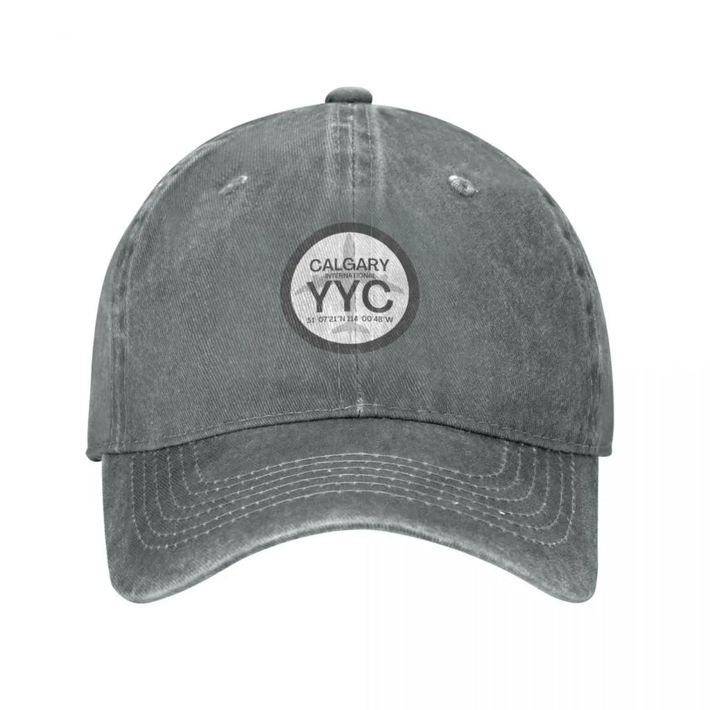 Calgary YYC Calgary International Airport Baseball Cap Beach Outing Icon Brand Man cap Golf Men Womens