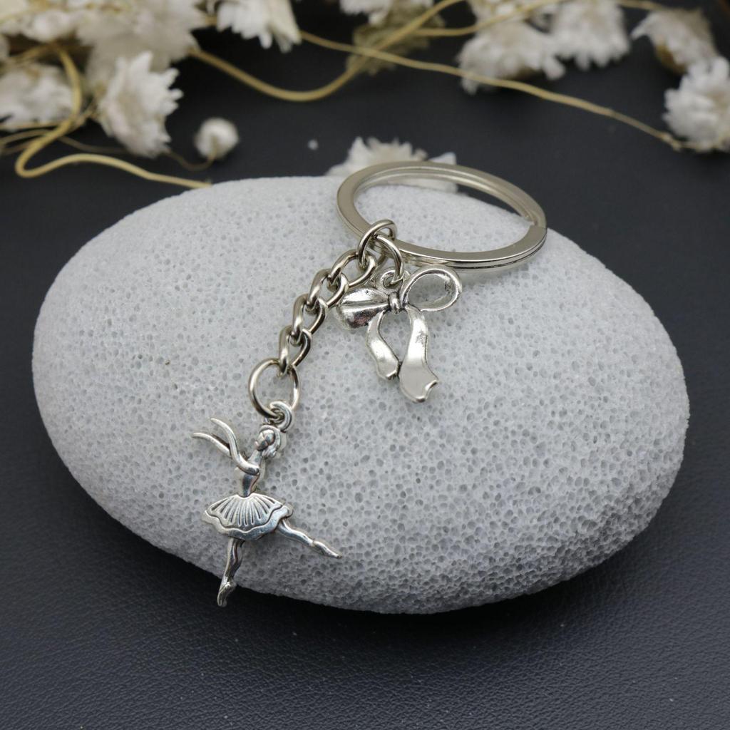 Ballet Bow Pendant Keychains - Stylish Jewelry Accessory