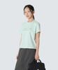 SNOWPEAK APPAREL Aerocool Women'S Crop Lettering Short Sleeve T-Shirt (S26Mwfts25) Mint