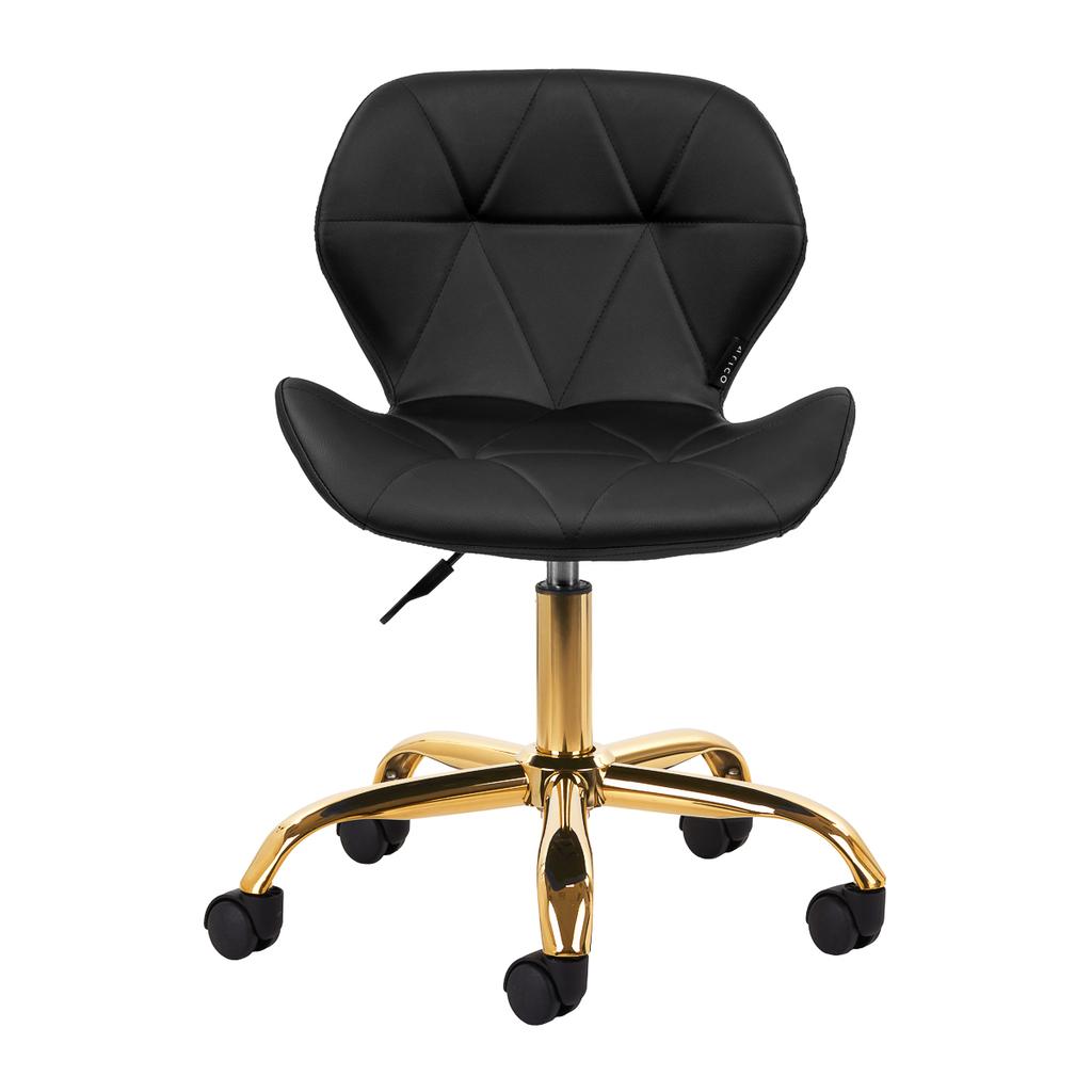 Taboret Kosmetyczny Qs-06G Złoto Czarny