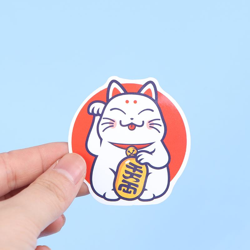 31ks/šarže samolepky japonského loga Nálepka na ledničku na notebook a na kufr na skateboard