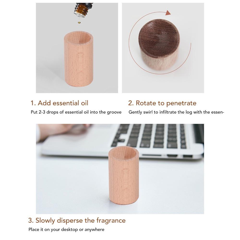 Small Essential Oil Diffuser Beech Wood Wood Aroma Diffuser Wooden Fragrance Diffuser Bedroom Use