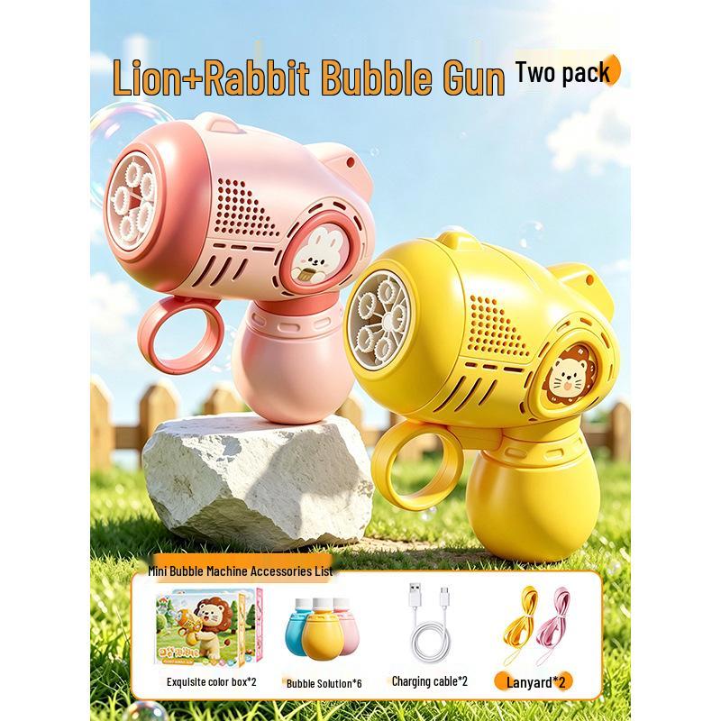 2026 Rechargeable Mini Pocket Bubble Gun: Children's Automatic Handheld Toy