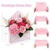 Gifts Folding Valentine Envelope Boxes DIY Stripes Bouquet Envelope Box Empty Flower Bouquet Paper Boxes Birthday