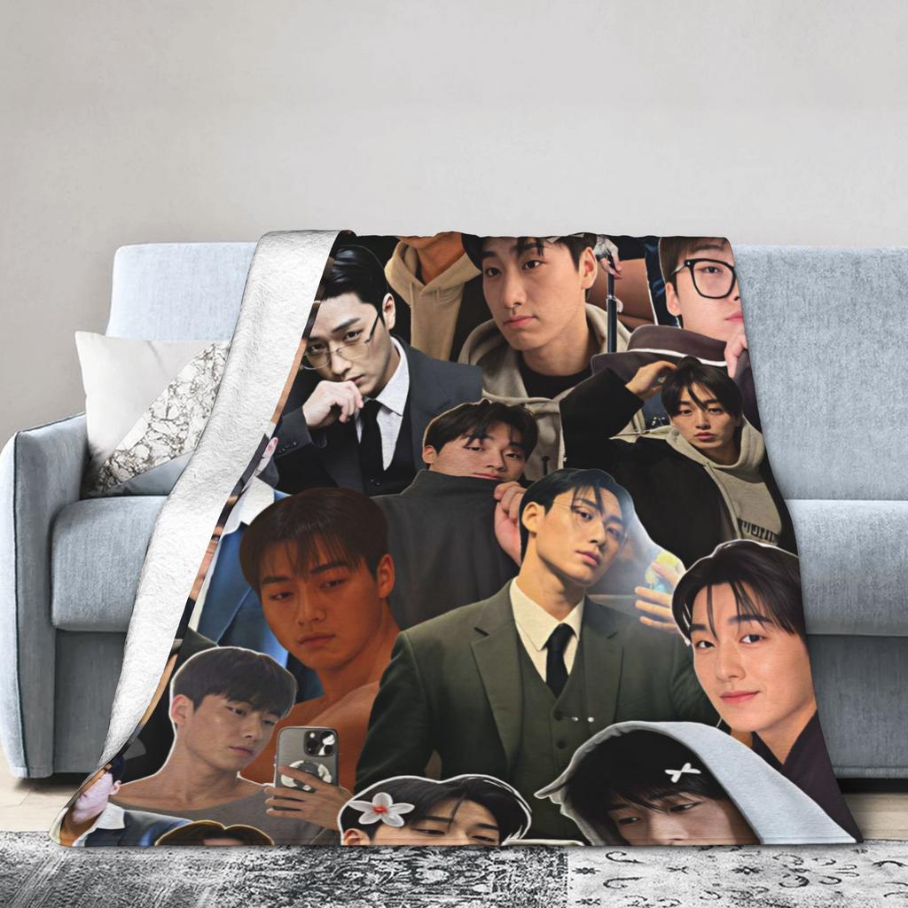 Choi San Singer Blanket Quality Warm Soft Throw Blanket Spring Girls Boys Outdoor Print Bedspread