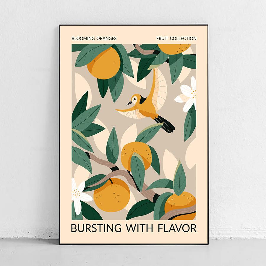 Fruit Market Strawberry Lemon Orange Banana Cherry Wall Art Nordic Posters Pictures For Living Room Decor Canvas Prints Painting