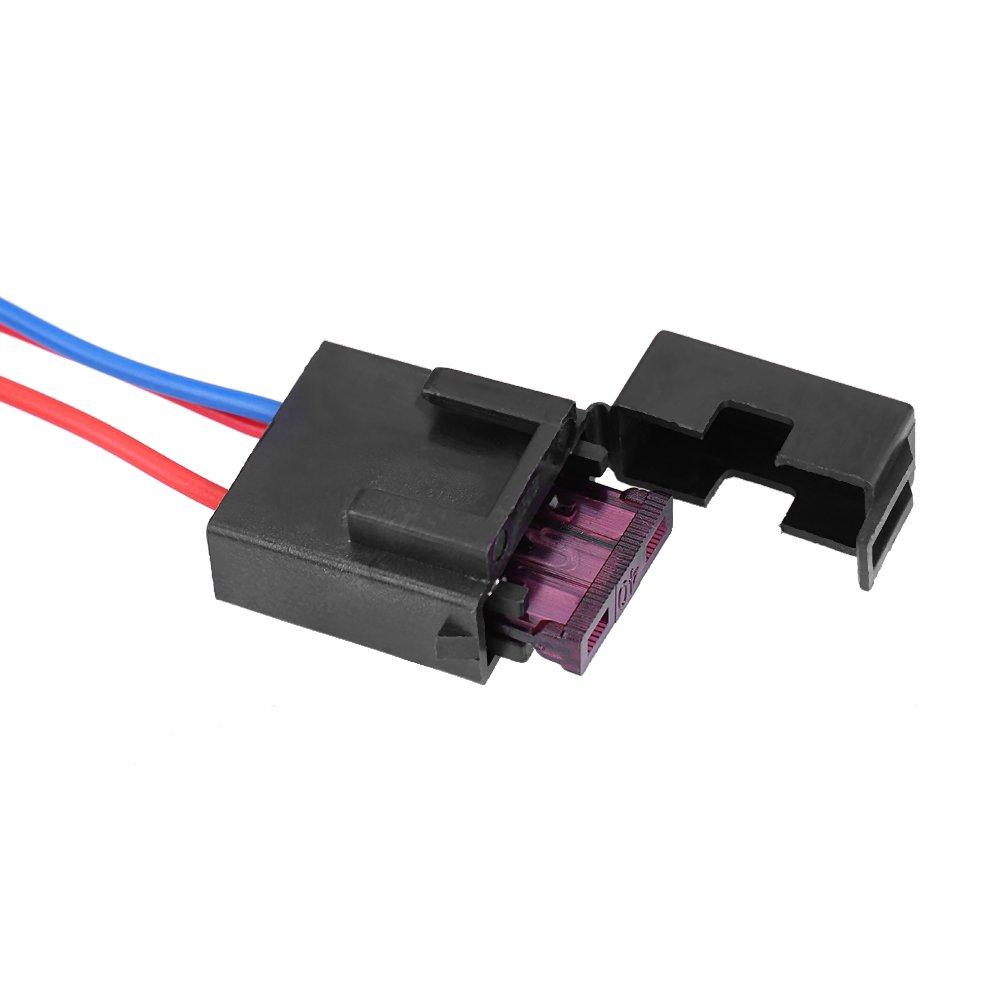 Fog Light Switch Wiring Kit 40A Car LED Fog Light On/Off Switch Wiring Harness Fuse Relay Kit