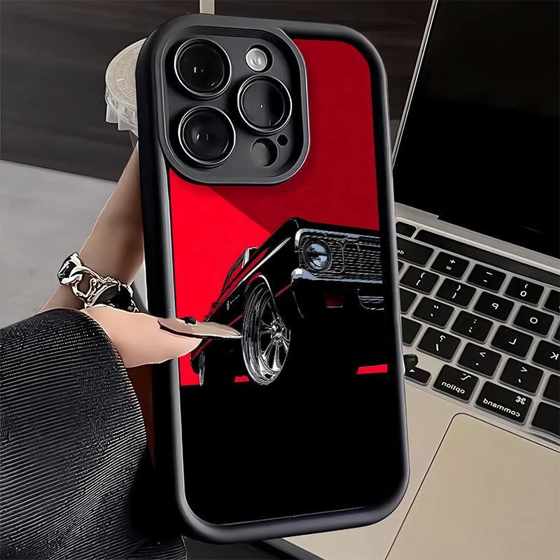 Phone Case for iPhone 17 Air 16E 15 16 Pro Max Classic Vintage Retro Car Cover 14 Plus 13 12 Mini Soft Shell Silicone Fundas