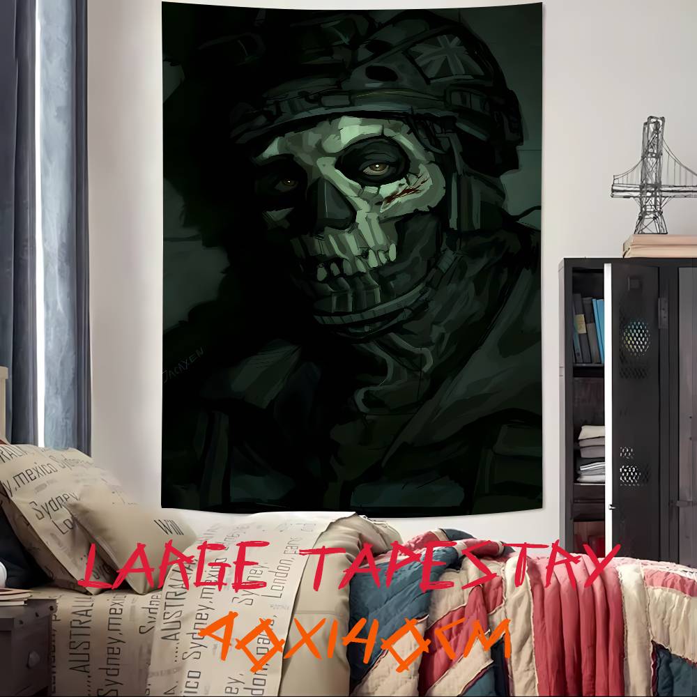 Cool Hot Popular CCallS Of Game DdutyS Gaming Tapestry Wall Hanging Wall Rugs Dorm Decor Blanket Camping Decoration Tapestry
