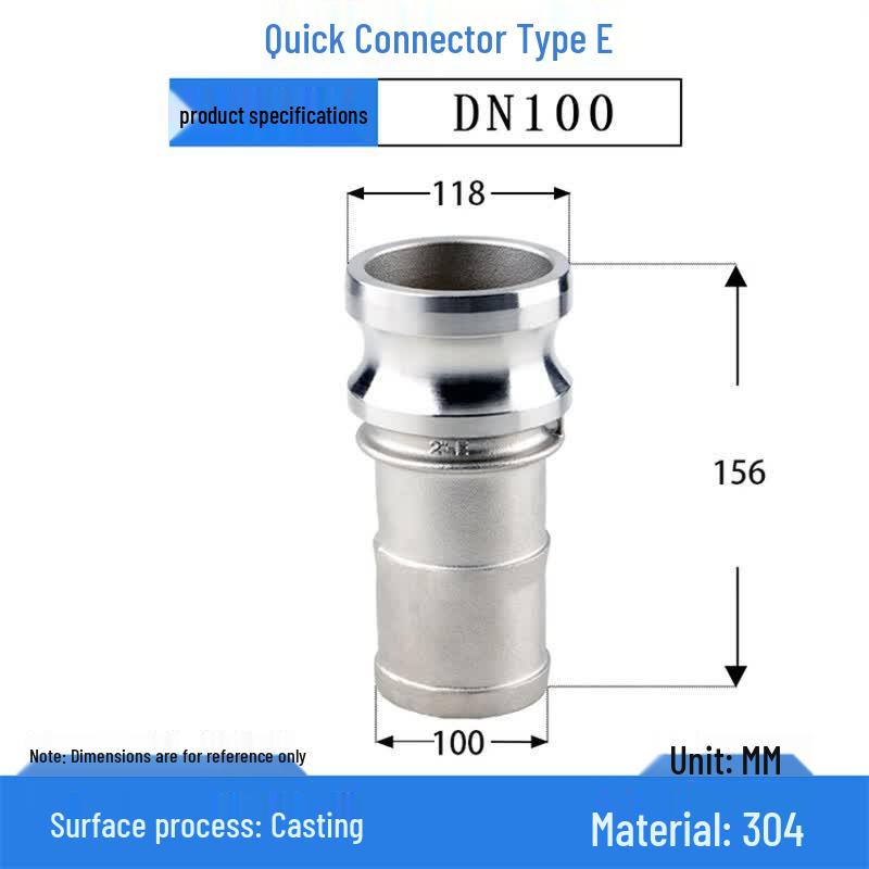 304 Stainless Steel Snap-On Pagoda Quick Connector