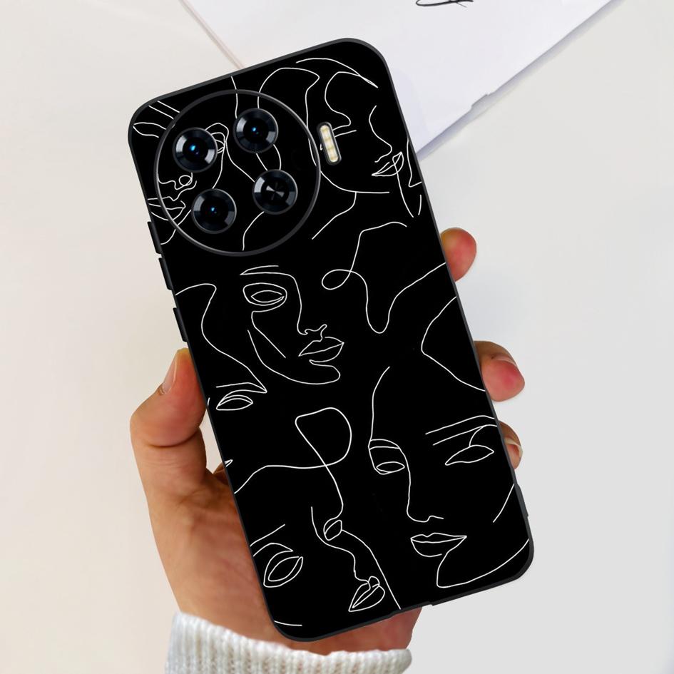 Für Tecno Spark 20 Pro+ KJ7 Hülle 2024 Süßes Herz Dinosaurier Cartoon Stoßfest Weiche Hülle Für Tecno Spark 20 Pro Plus Etui Funda