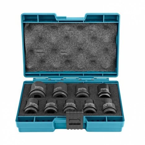 Makita B-66232 1/2-inch (12.7mm) Drive Socket Set with Storage Case, Impact Wrench [Parallel Import]