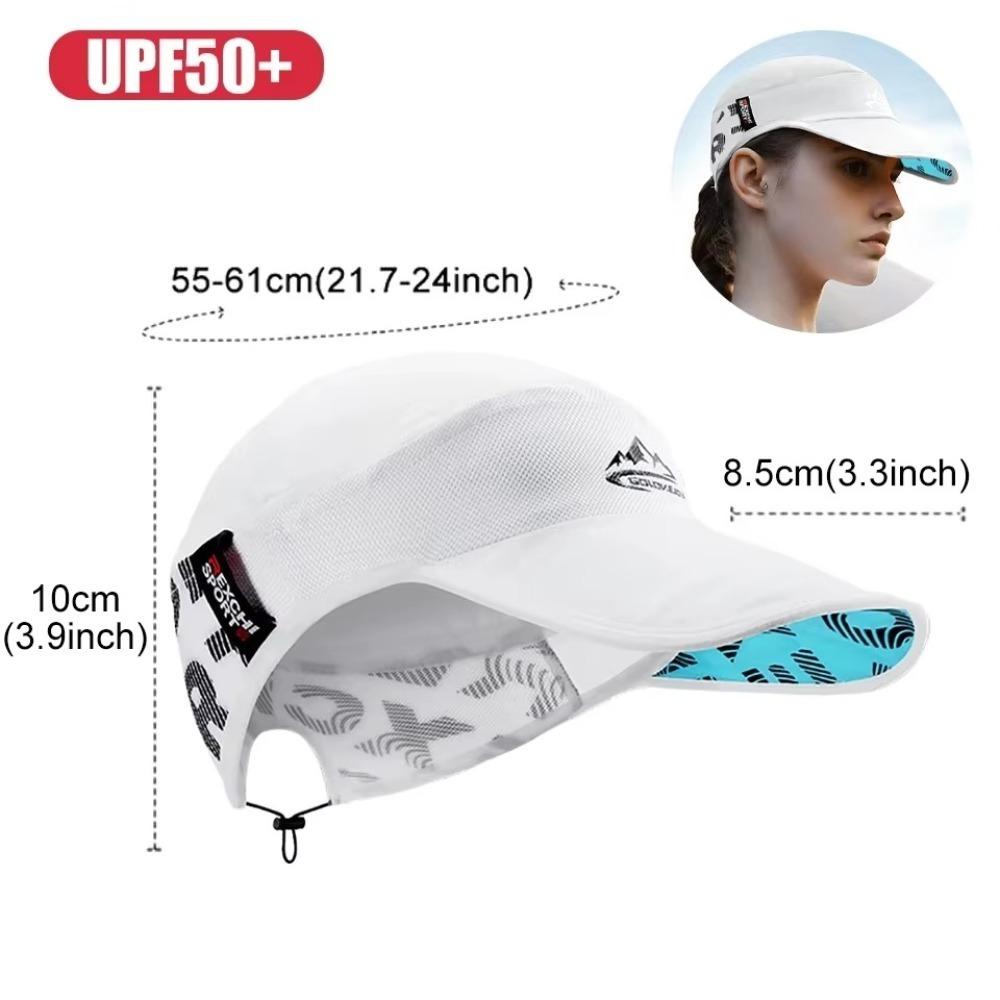

Велосипедная кепка с защитой от УФ-лучей Дышащая альпинистская кепка Высококачественная шапка для бега Унисекс белый