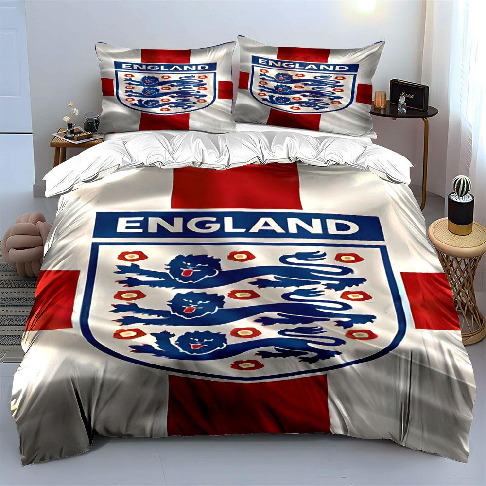 Stemma inglese con leoni. Set lenzuola Set copripiumino Copripiumini Federe(1*Copripiumino 2*Federe senza imbottitura piumone)