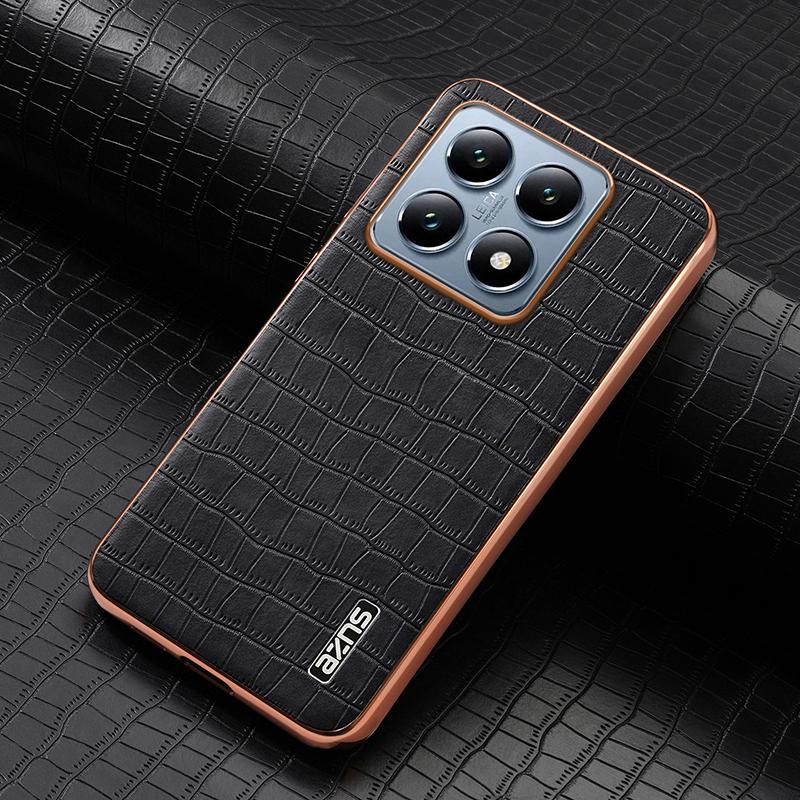 

Для Xiaomi 14T Модный принт чехол для телефона для Xiaomi 14T Pro Кожаный чехол противоударный чехол For Xiaomi 14T чёрный