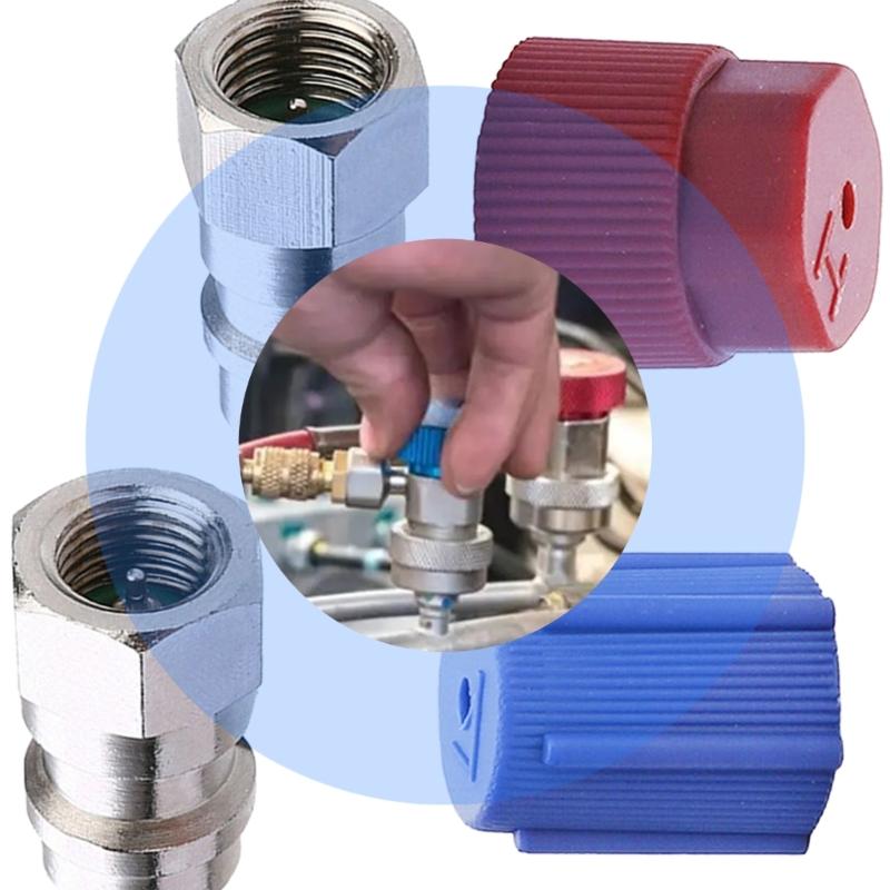 Automotive Air Conditioning Refrigeration Adapter R134A Conversion Kit With Quick Connection Design For HVAC Maintenance