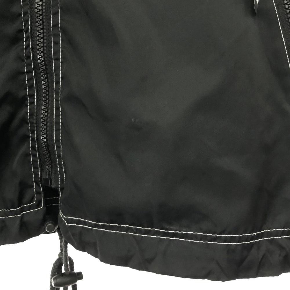 Bear 90s Back print Coach jacket Nylon jacket black Old Men's Used